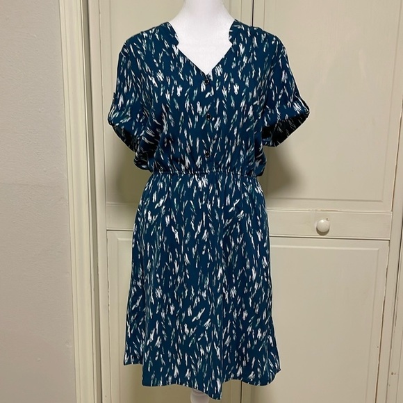 41 HAWTHORN Acacia Abstract Print Dress Size S - Picture 1 of 8